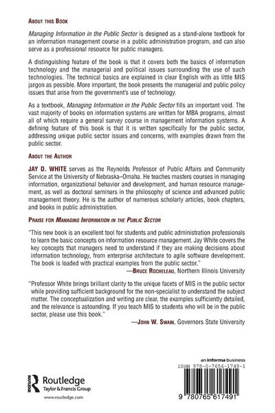 Produktbild: Managing Information in the Public Sector