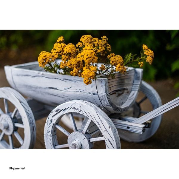 Produktbild: HTI-Living Holzhandwagen Wei&szlig; Rustikal Sommerset Holzhandwagen Wei&szlig; Rustikal Sommerset