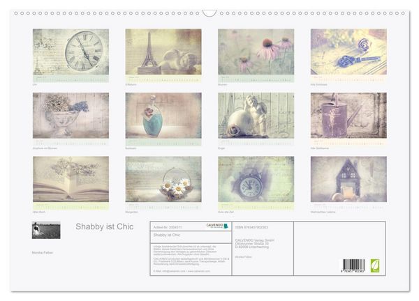 Produktbild: Shabby ist Chic (Wandkalender 2026 DIN A2 quer), CALVENDO Monatskalender