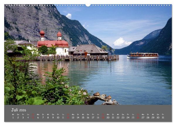 Produktbild: Zauberhaftes Berchtesgadener Land (hochwertiger Premium Wandkalender 2026 DIN A2 quer), Kunstdruck in Hochglanz