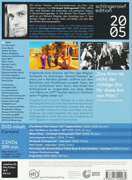Produktbild: The African Twin Towers [2 DVDs]
