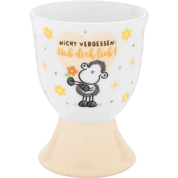 Eierbecher-Set Motiv 'Nicht vergessen: Hab Dich lieb!'