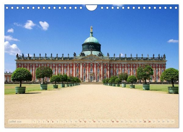 Produktbild: Potsdam - Visite de la magnifique cit&eacute; au sud-ouest de Berlin (Calendrier mural 2026 DIN A4 vertical), CALVENDO calendrier mensuel
