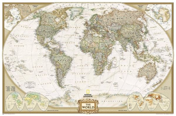 Produktbild: World Executive, Enlarged &, Laminated