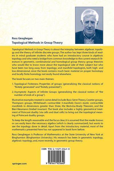 Produktbild: Topological Methods in Group Theory