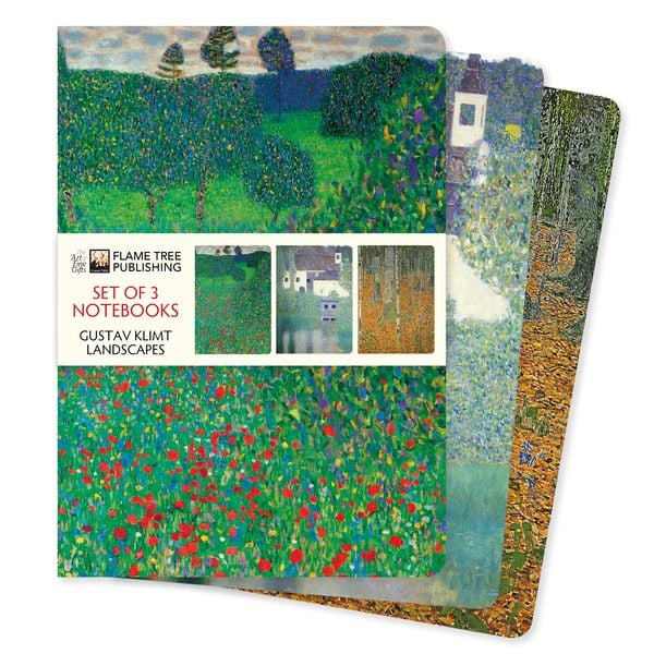 Produktbild: Dreier Set DIN-A5-Format-Notizb&uuml;cher: Gustav Klimt, Landschaften