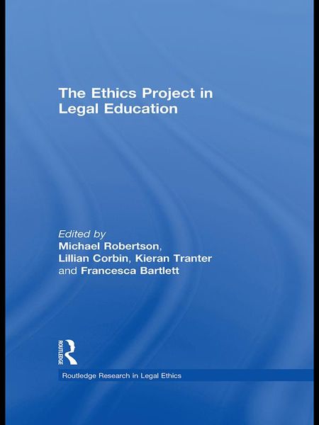 Produktbild: The Ethics Project in Legal Education