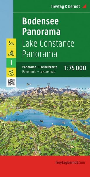 Produktbild: Freytag & berndt Stra&szlig;enkarte Bodensee Panorama 1:75.000
