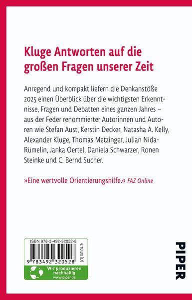Produktbild: Denkanst&ouml;&szlig;e 2025