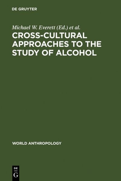Produktbild: Cross-Cultural Approaches to the Study of Alcohol
