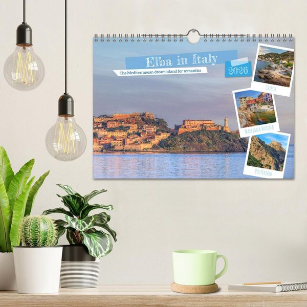 Produktbild: Elba in Italy - The Mediterranean dream island for romantics (Wall Calendar 2026 DIN A4 landscape), CALVENDO 12 Month Wall Calendar