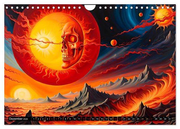 Produktbild: Zukunftsvisionen Wenn die Sonne zum Feind wird (Wandkalender 2026 DIN A4 quer), CALVENDO Monatskalender