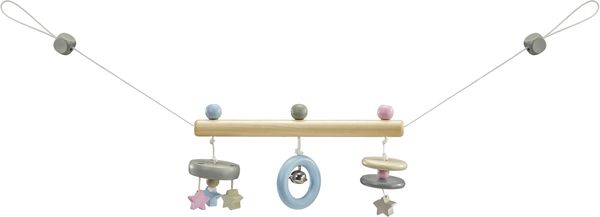 Selecta 64016 - bellybutton, Sternchenwagenkette, Kinderwagenkette, Holz, 63 cm