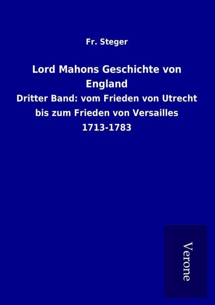 Produktbild: Lord Mahons Geschichte von England