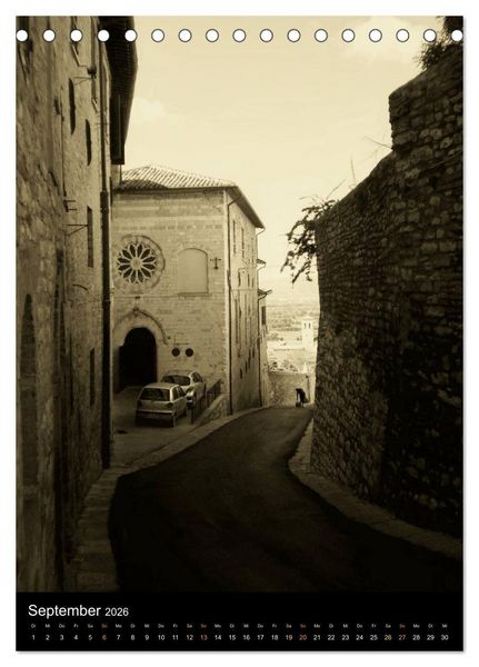 Produktbild: Assisi. Ein Ort der Besinnung. (Tischkalender 2026 DIN A5 hoch), CALVENDO Monatskalender
