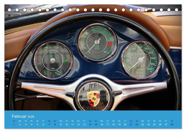 Produktbild: Porsche Classics (Tischkalender 2026 DIN A5 quer), CALVENDO Monatskalender