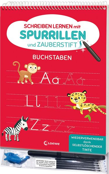 Produktbild: Schreiben lernen mit Spurrillen und Zauberstift - Buchstaben