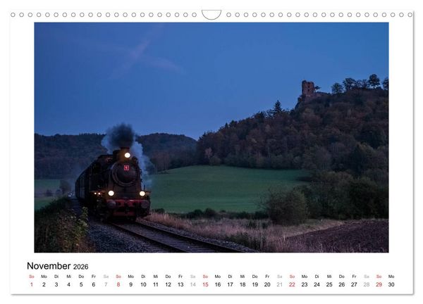 Produktbild: Mit der Eisenbahn in die Fr&auml;nkische Schweiz (Wandkalender 2026 DIN A3 quer), CALVENDO Monatskalender