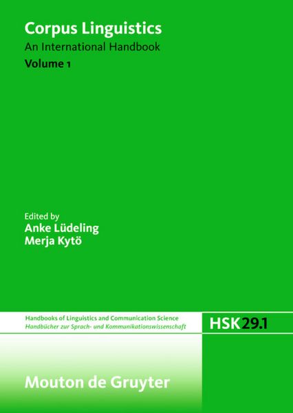 Produktbild: Corpus Linguistics. Volume 1