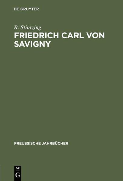 Produktbild: Friedrich Carl von Savigny