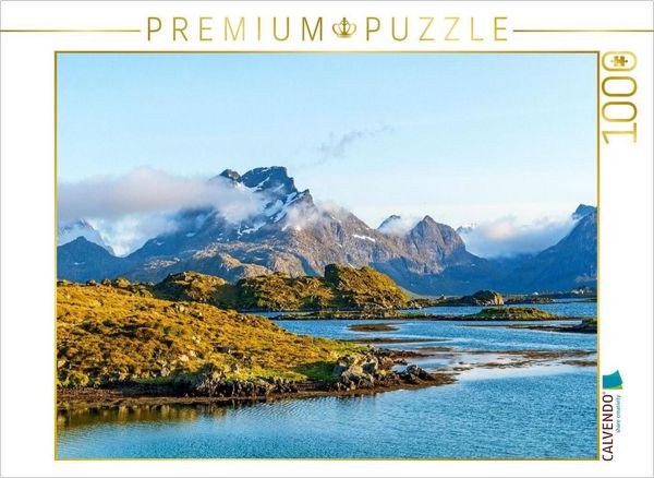 Produktbild: CALVENDO Puzzle Fjord-Landschaft, Lofoten | 1000 Teile Lege-Gr&ouml;&szlig;e 64x48cm Foto-Puzzle f&uuml;r gl&uuml;ckliche Stunden
