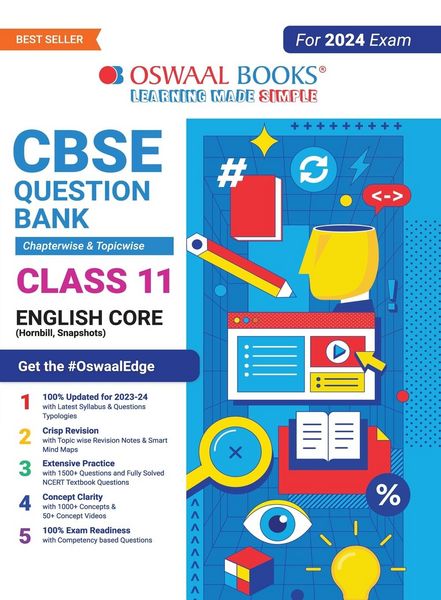 Produktbild: Oswaal CBSE Chapterwise & Topicwise Question Bank Class 11 English Core Book (For 2023-24 Exam)