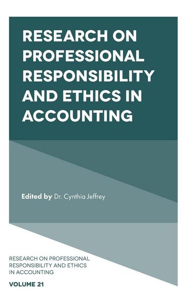 Produktbild: Research on Professional Responsibility and Ethics in Accounting