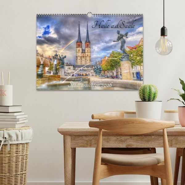 Produktbild: Halle an der Saale - Stadtansichten (Wandkalender 2026 DIN A3 quer), CALVENDO Monatskalender
