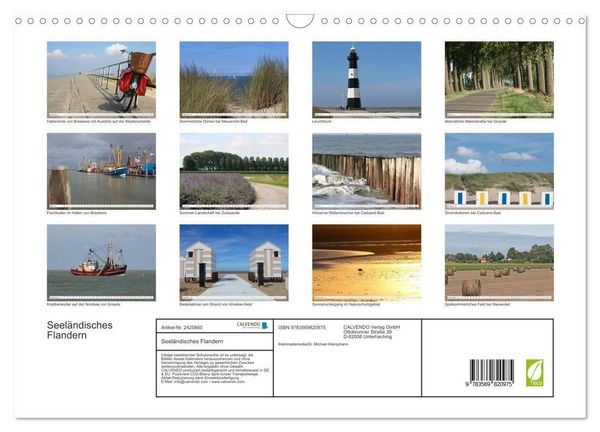 Produktbild: Seel&auml;ndisches Flandern (Wandkalender 2027 DIN A3 quer), CALVENDO Monatskalender