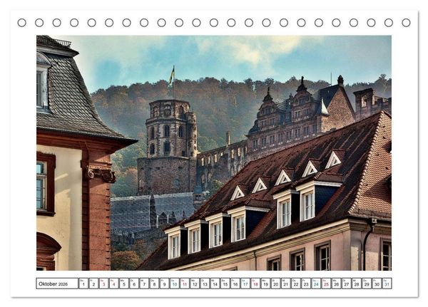 Produktbild: Heidelberg - Ansichtssache (Tischkalender 2026 DIN A5 quer), CALVENDO Monatskalender