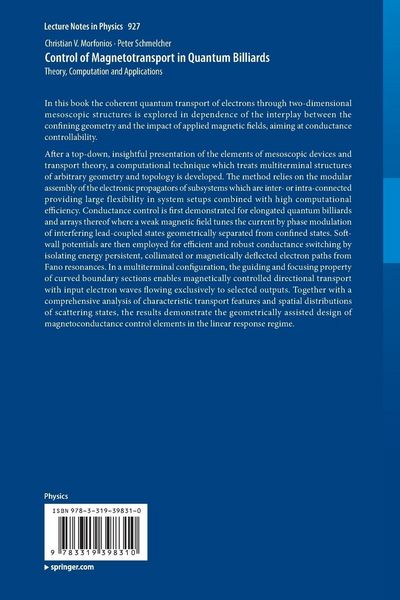 Produktbild: Control of Magnetotransport in Quantum Billiards