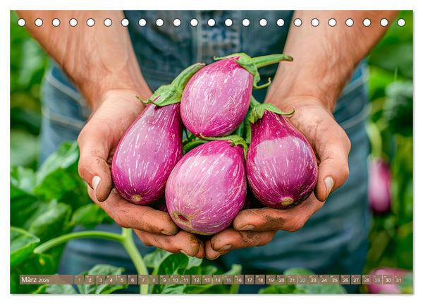 Produktbild: Mein Gem&uuml;segarten - Ein Jahr knackig frisches Gem&uuml;se (Tischkalender 2026 DIN A5 quer), CALVENDO Monatskalender