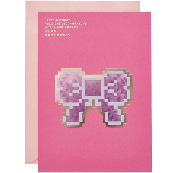 Produktbild: 3D-Kartenset La Vie en Rose, Pixel Bow, DIN A5