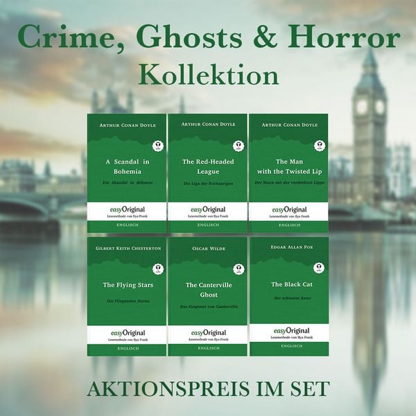 Produktbild: Crime, Ghosts & Horror Kollektion (B&uuml;cher + Audio-Online) - Lesemethode von Ilya Frank