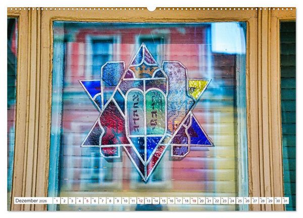 Produktbild: Synagogen im Baltikum (hochwertiger Premium Wandkalender 2026 DIN A2 quer), Kunstdruck in Hochglanz