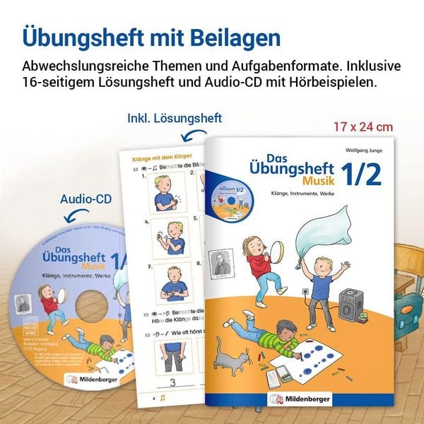 Produktbild: Das &Uuml;bungsheft Musik 1/2