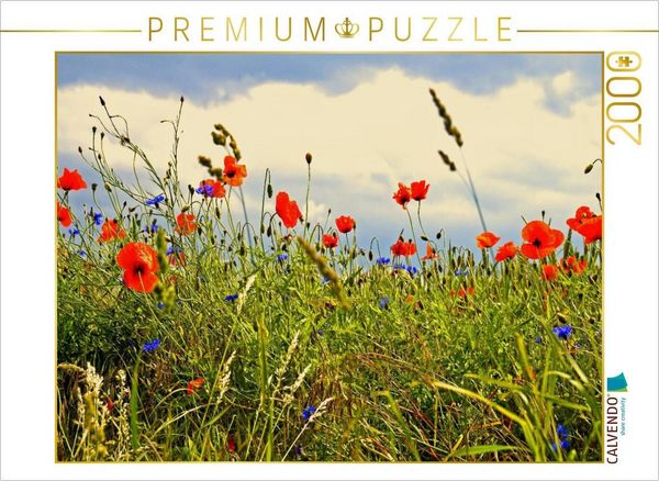 Produktbild: CALVENDO Puzzle Ein Motiv aus dem Kalender Rosen und Mohnbl&uuml;ten Momente Schweizer Edition | 2000 Teile Lege-Gr&ouml;&szlig;e 90x67cm Foto-Puzzle f&uuml;r gl&uuml;ckliche S