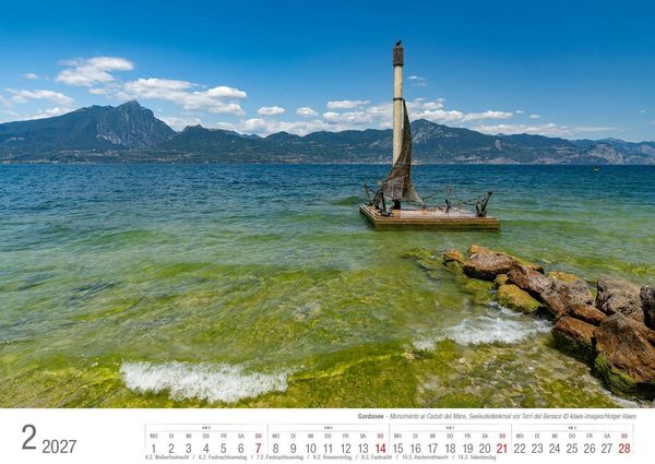 Produktbild: Gardasee 2027 Bildkalender A3 cm quer, spiralgebunden