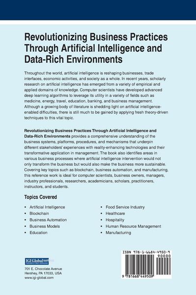 Produktbild: Revolutionizing Business Practices Through Artificial Intelligence and Data-Rich Environments