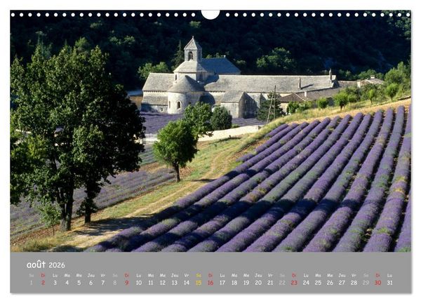 Produktbild: Grands sites de Provence (Calendrier mural 2026 DIN A3 vertical), CALVENDO calendrier mensuel