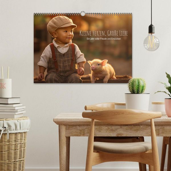 Produktbild: Kleine Herzen, Gro&szlig;e Liebe: Ein Jahr voller Freude und Entz&uuml;cken (Wandkalender 2026 DIN A3 quer), CALVENDO Monatskalender