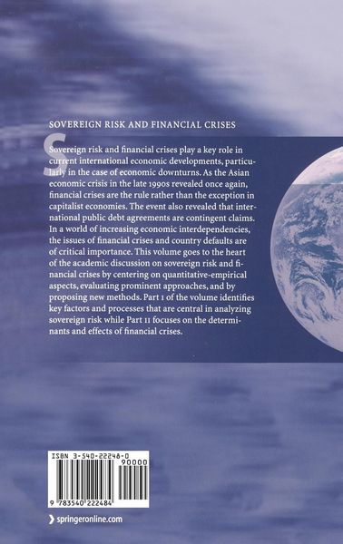 Produktbild: Sovereign Risk and Financial Crises