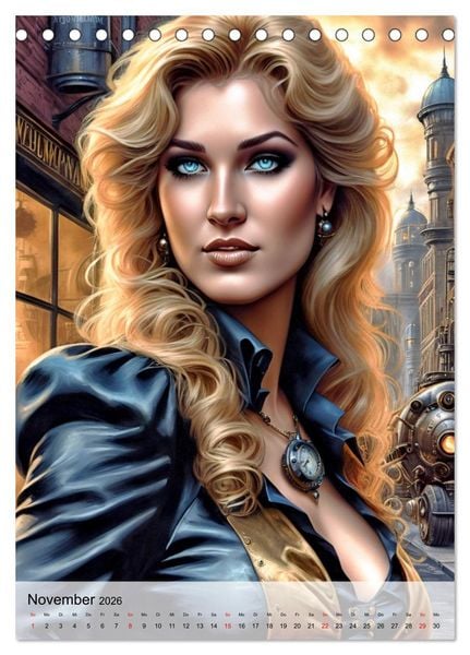 Produktbild: Ladies mit Steampunk-Flair (Tischkalender 2026 DIN A5 hoch), CALVENDO Monatskalender
