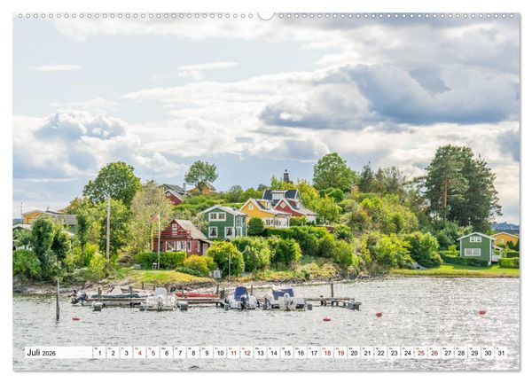 Produktbild: Zauberhaftes Oslo (Wandkalender 2026 DIN A2 quer), CALVENDO Monatskalender