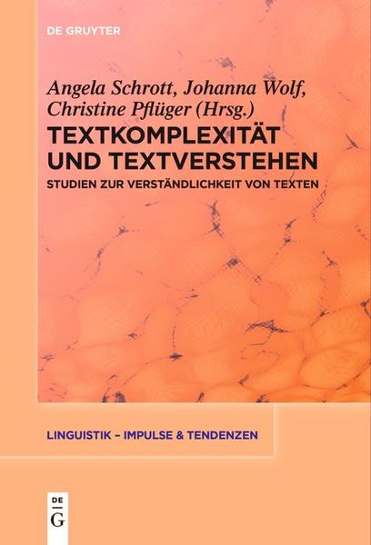 Produktbild: Textkomplexit&auml;t und Textverstehen
