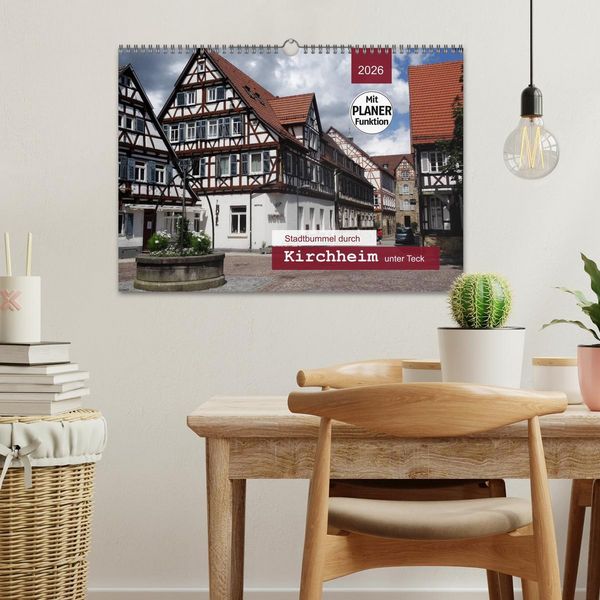 Produktbild: Stadtbummel durch Kirchheim unter Teck (Wandkalender 2026 DIN A3 quer), CALVENDO Monatskalender