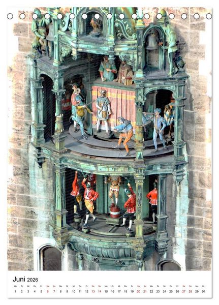 Produktbild: M&uuml;nchen Blick vom Alten Peter (Tischkalender 2026 DIN A5 hoch), CALVENDO Monatskalender