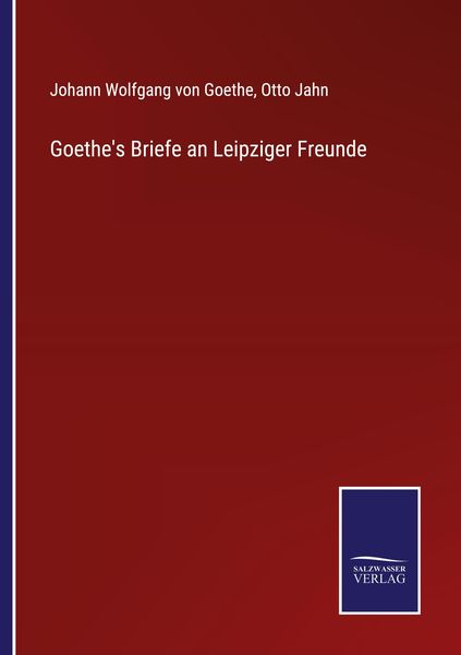 Produktbild: Goethe's Briefe an Leipziger Freunde