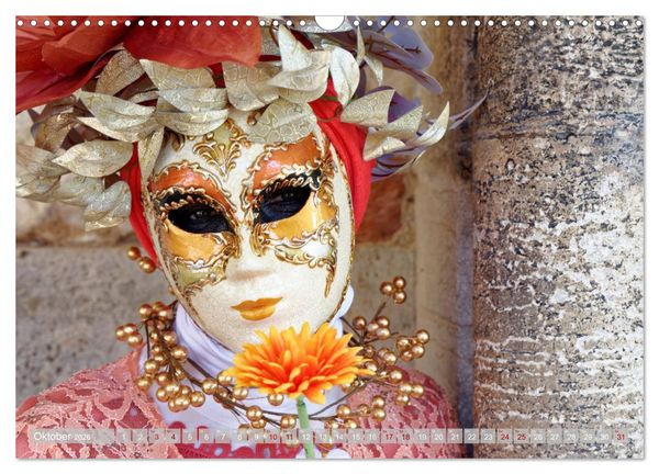 Produktbild: neunziggrad I photoart: venezia carnevale (Wandkalender 2026 DIN A3 quer), CALVENDO Monatskalender