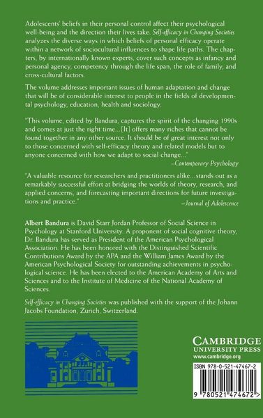 Produktbild: Self-Efficacy in Changing Societies
